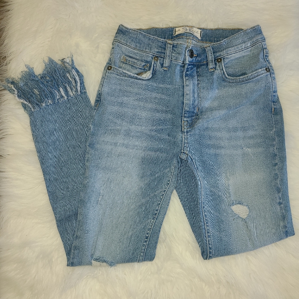 Free People Distressed Jeans